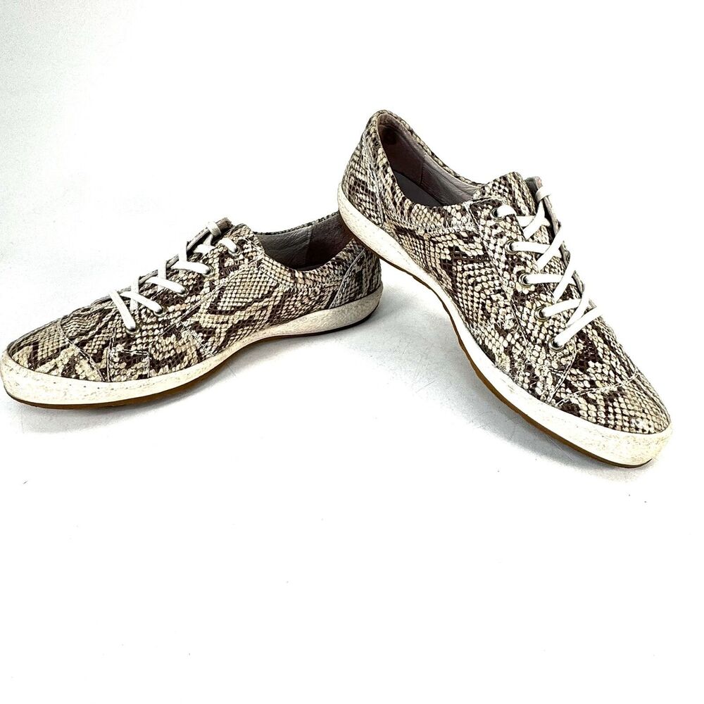 Josef Seibel Women’s Caspian Sneakers Faux Snakeskin EU 39 US 8-8.5 Exotic